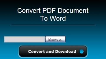convert pdf to word 2010